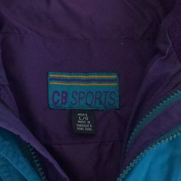 Vintage '90S Columbia Sports Teal Purple Fleece Removable Liner Winter Jacket L - Picture 11 of 12